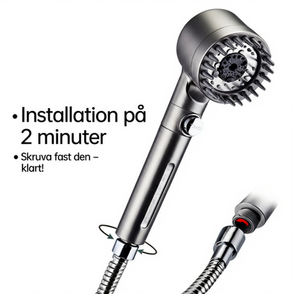 HYDROLUXE™ – Avlägsnar klor och kalk från din dusch